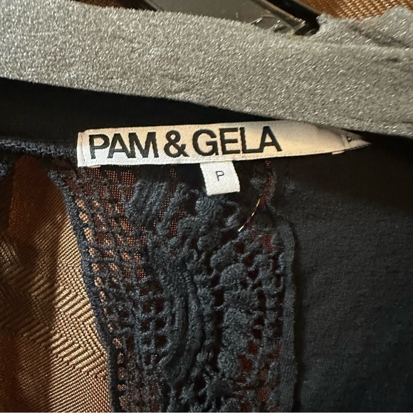Revolve x Pam & Gela lace back black‎ top - Picture 3 of 5